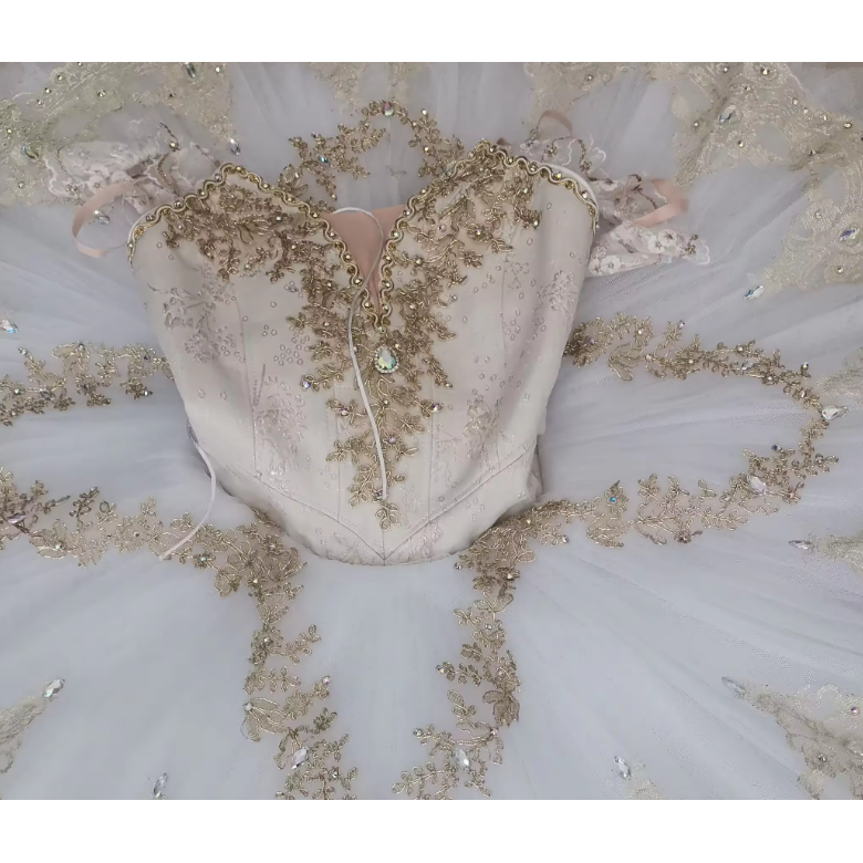 Professional Ivory or Pink Love Pancake Tutu