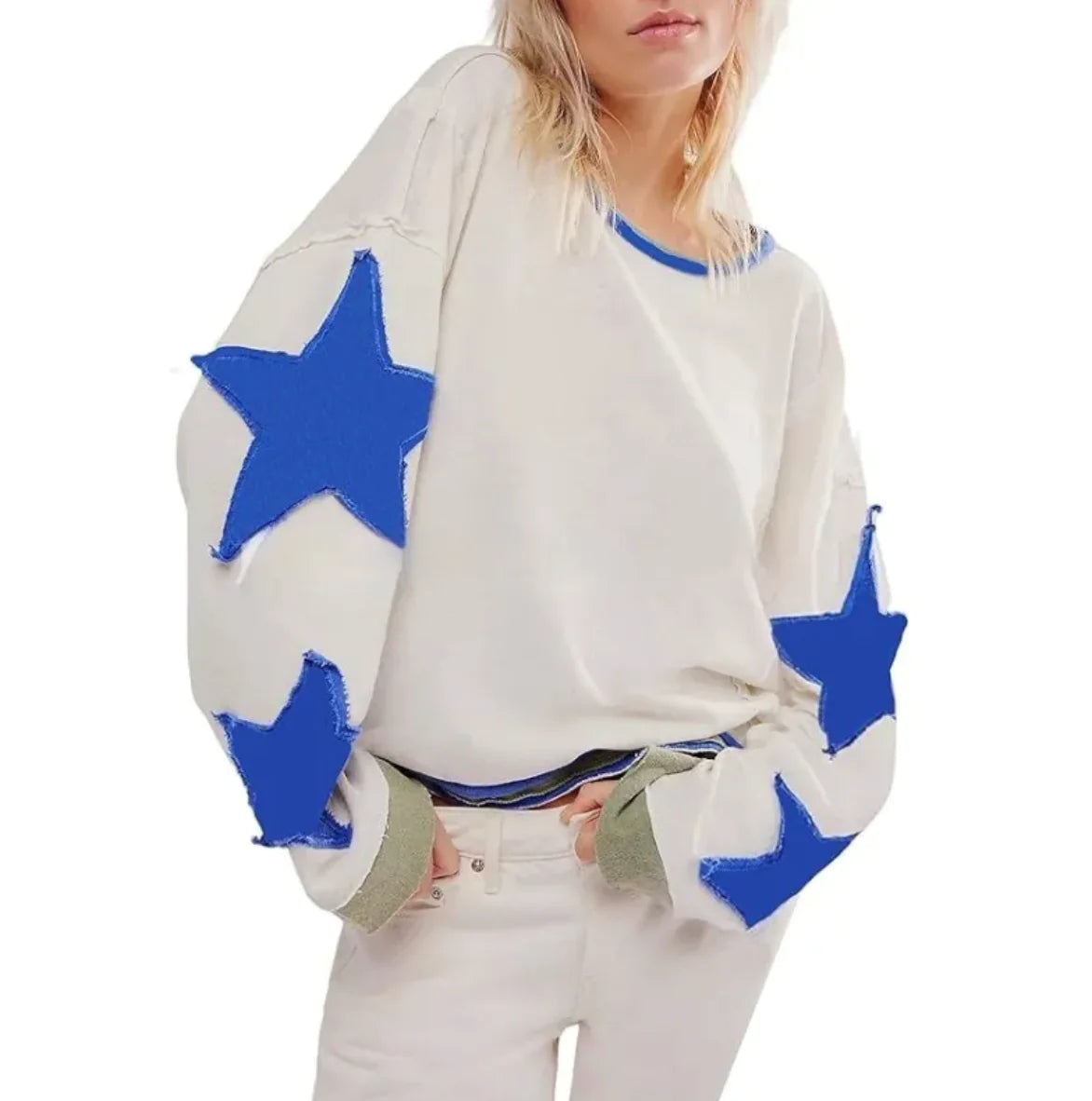 Cool Island Geometric Knit Pullover