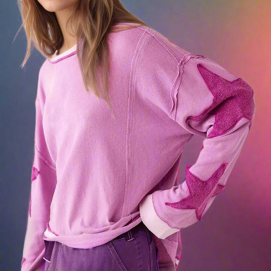 Vibrant Oversized Sweatshirt Lightweight Activewear