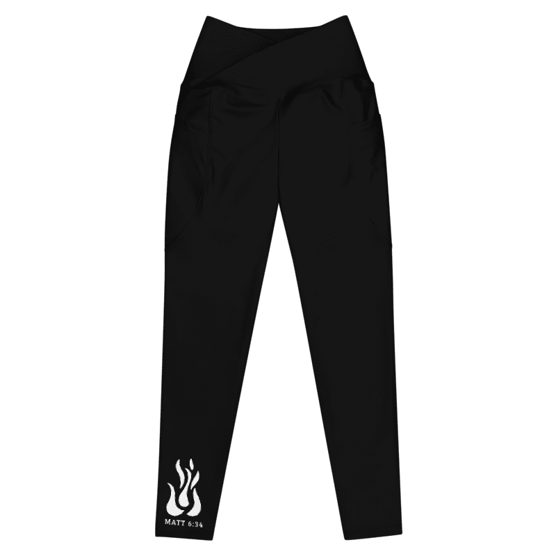 Faith In Motion - Live Now Recycled Crossover Leggings with Pockets