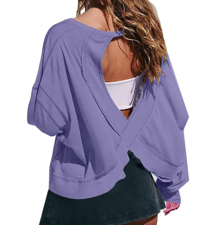Women's Loose Long Sleeve Activewear Top