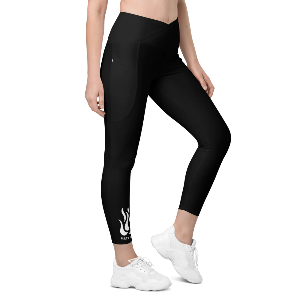 Faith In Motion - Live Now Recycled Crossover Leggings with Pockets