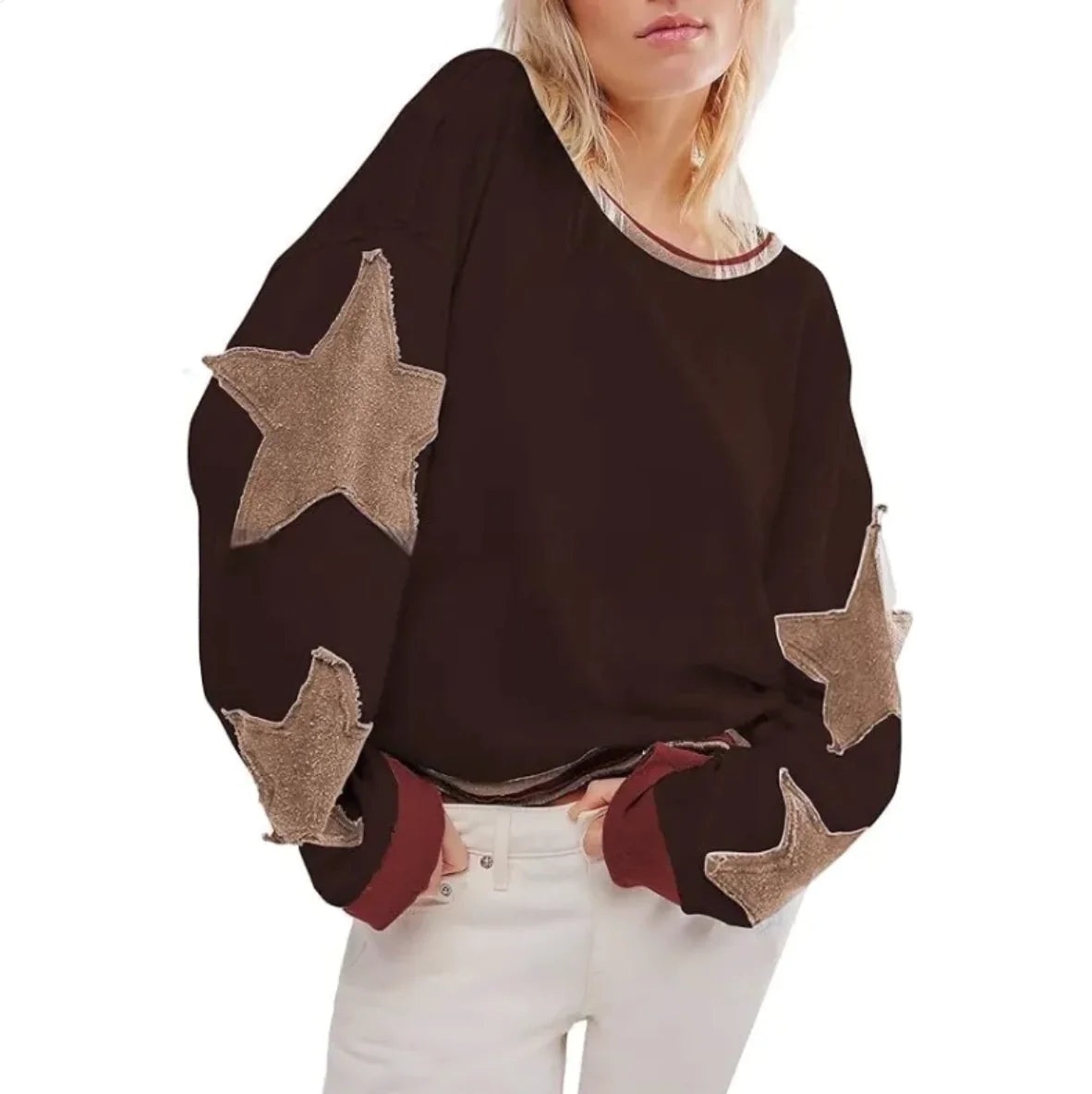 Cool Island Geometric Knit Pullover