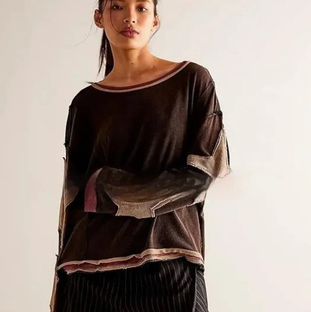 Cool Island Geometric Knit Pullover