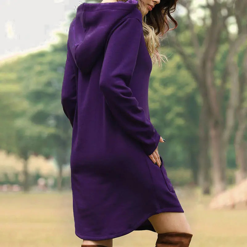 Hooded Fleece Dress