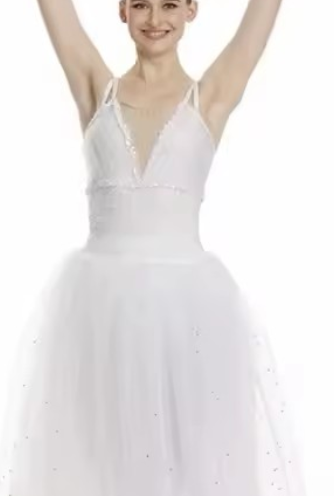 Simple Back or Zipper Snow Flakes Romantic Tutu - Choose Style