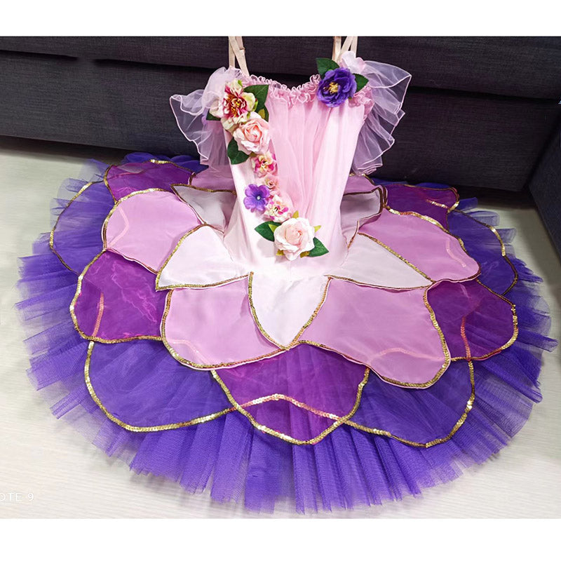 Simple Flower Queen Nutcracker Fairy Pancake Tutu