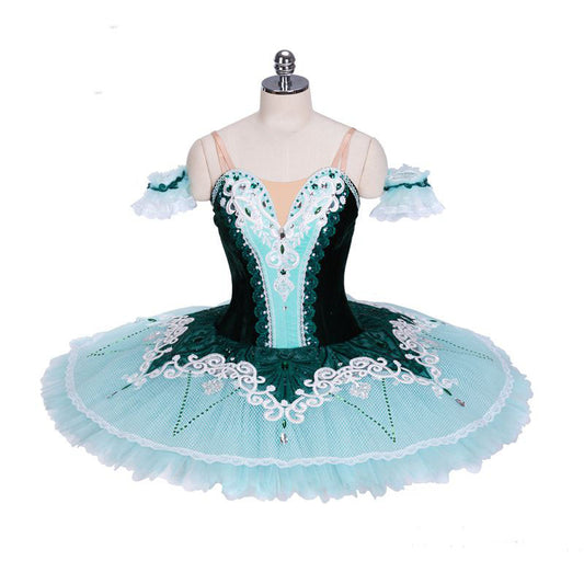 Princess Green Professional Doll Pancake Tutu