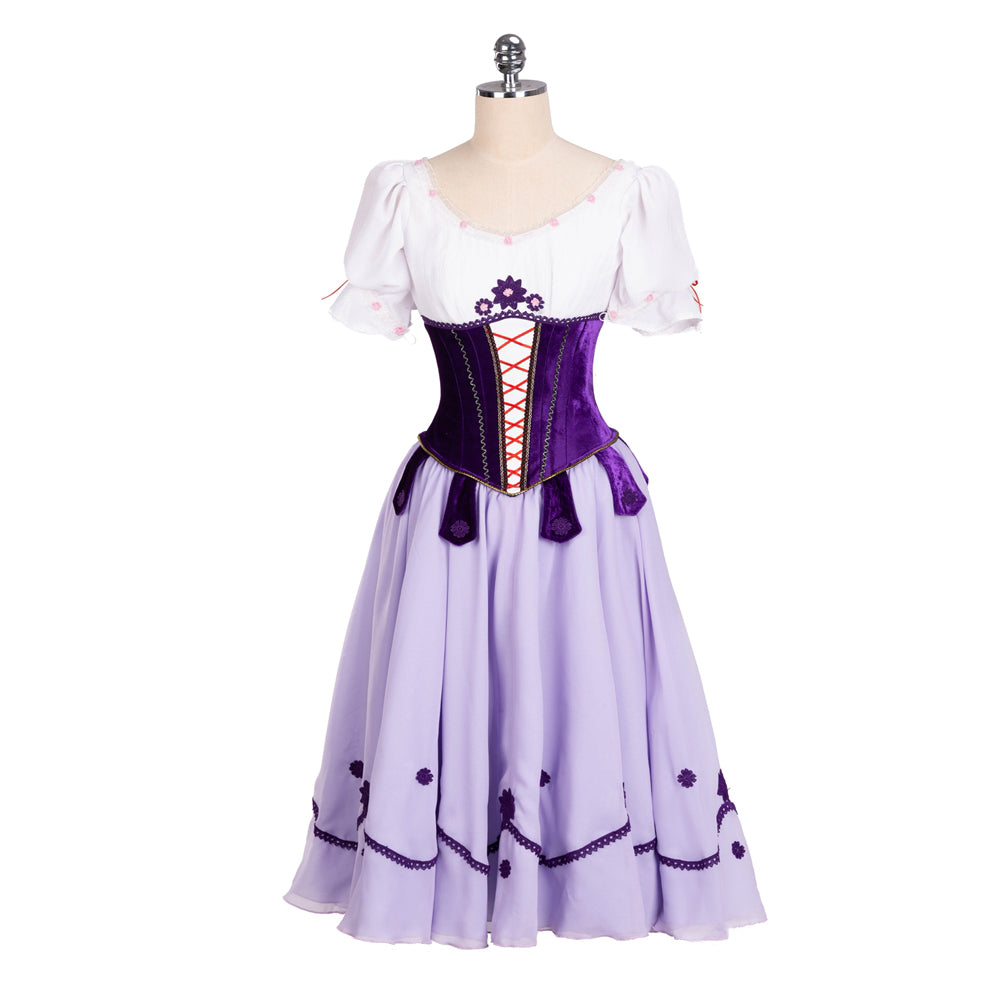 Romantic Wine Rose Professional Peasant Dress (Also Pink or Purple)