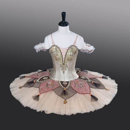 Golden Harlequin Doll Premium Tutu
