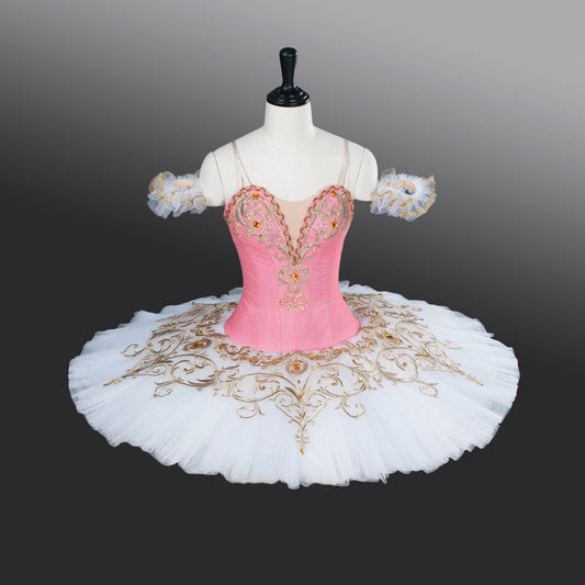 Pink or Peach With Gold Professional Pancake Tutu