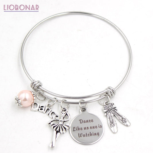 Stainless Steel Wire Ballerina Adjustable Bangle