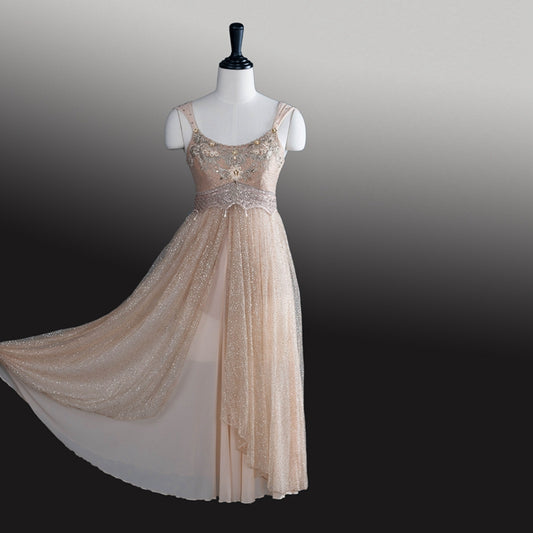 Exquisite Juliette Dress, Professional Ballet romantic Style for Stage Gold