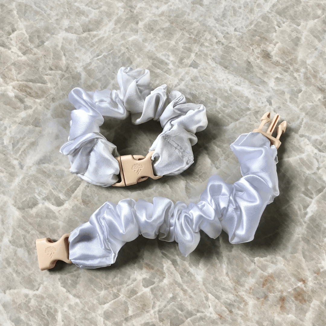 Buckle Scrunchie - Neutral Colors - No Snagging, No Tangles