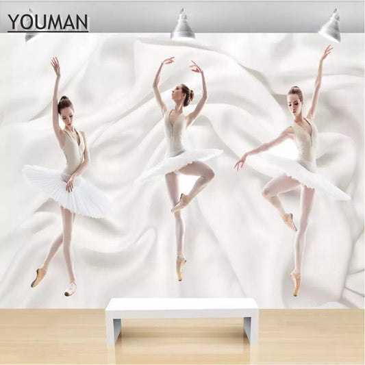 Ballet Studio 3d  Wallpaper Ballerina Wall Decor