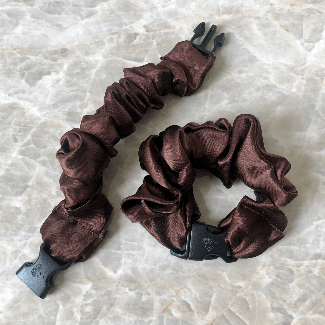 Buckle Scrunchie - Neutral Colors - No Snagging, No Tangles