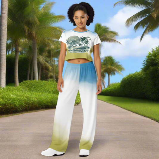 Bahama Fun Wide-Leg Pants