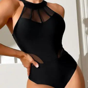 Backless Mesh Dance Class Leotard