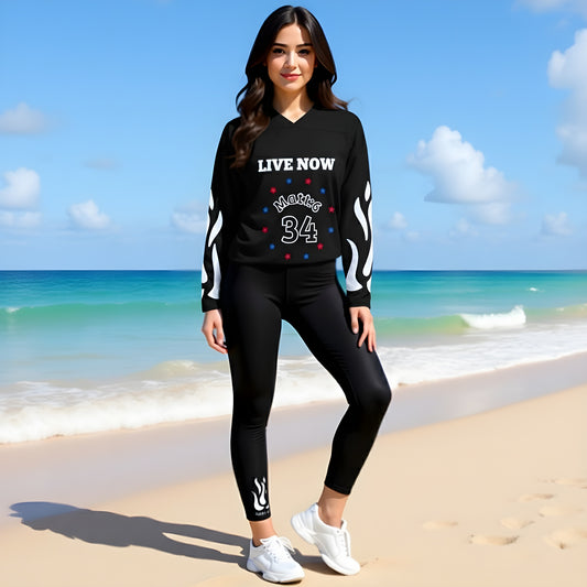 Faith In Motion - Live Now Recycled Crossover Leggings with Pockets