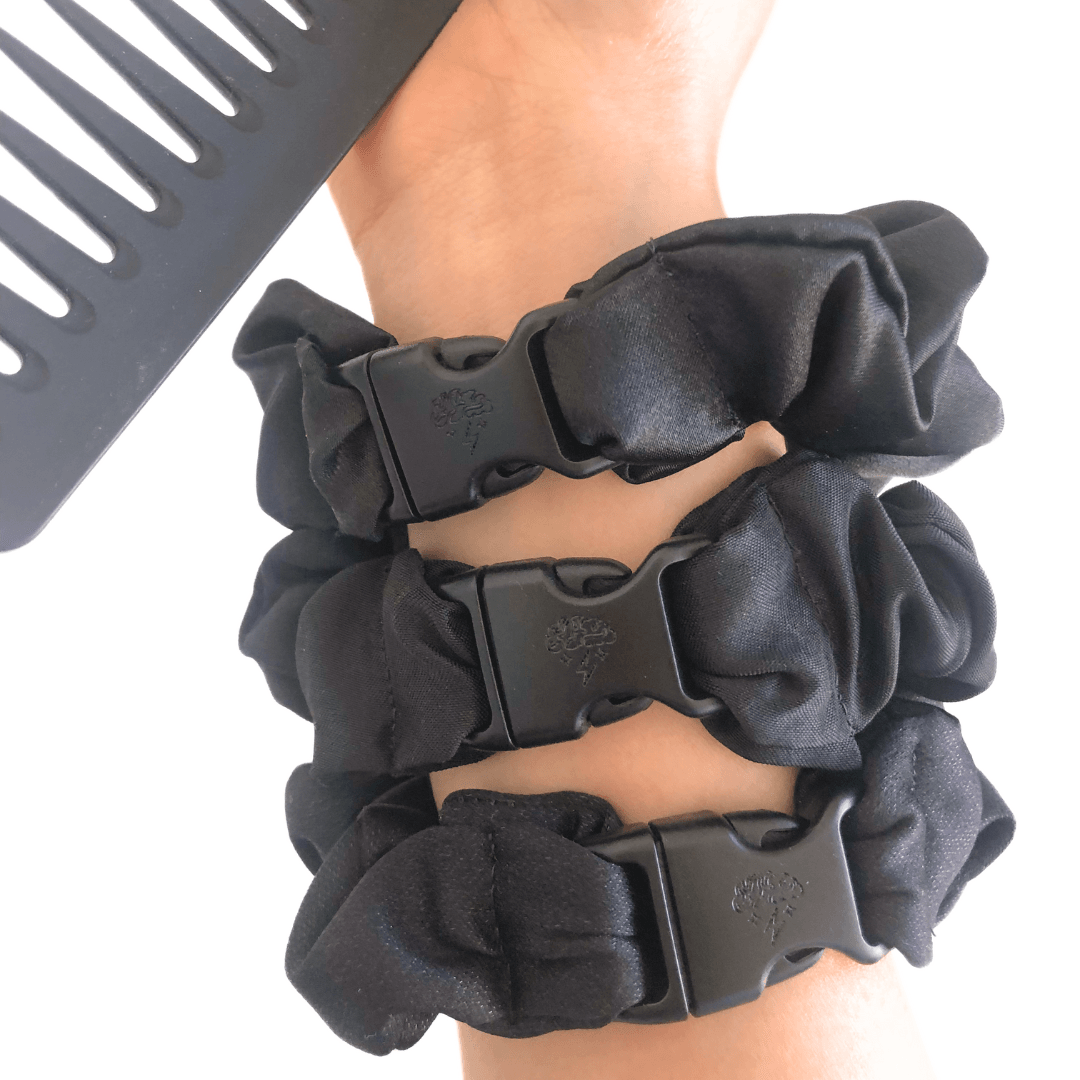 Buckle Scrunchie - Neutral Colors - No Snagging, No Tangles