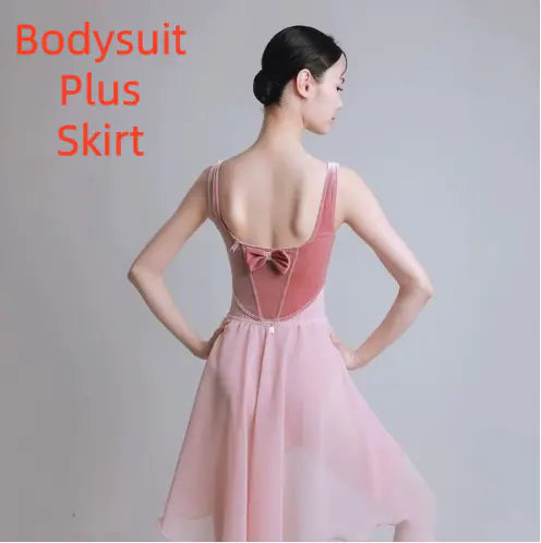 Velvet Ballet Class Leotard & Petal Skirt