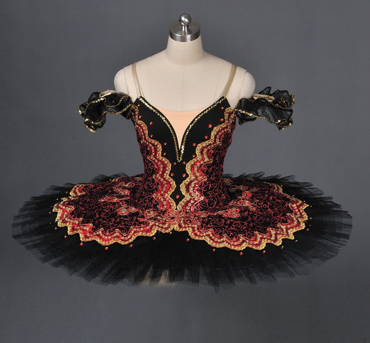 Fire Bird Pancake Tutu Dress