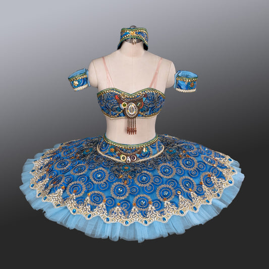La Bayadere Odalisque Two Piece Blue Pancake Tutu