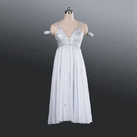 Silver Romance Professional Ballet Dress
