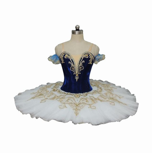 Ballet Pancake Tutu Royal Red Tutu Platter. Red, Blue, Green and Gold