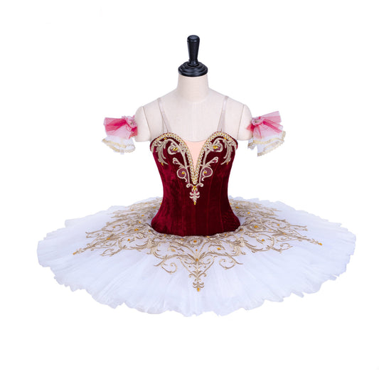 Royal Deep Red Premium Pancake Tutu