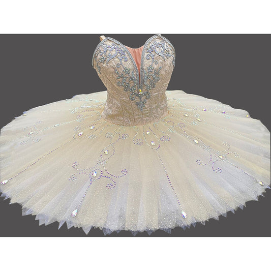 Sparklyn Candy Cream Pancake Tutu Collection (Yellow, peach,  or Rose Colors)