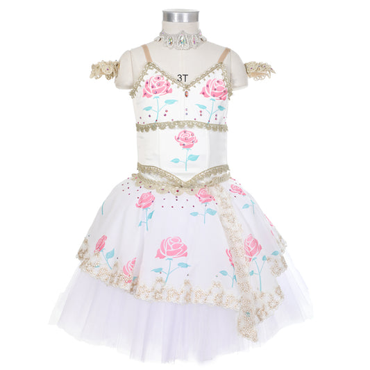 Awakening of Flora Professional Romantic Dress (Pink or Red Roses)