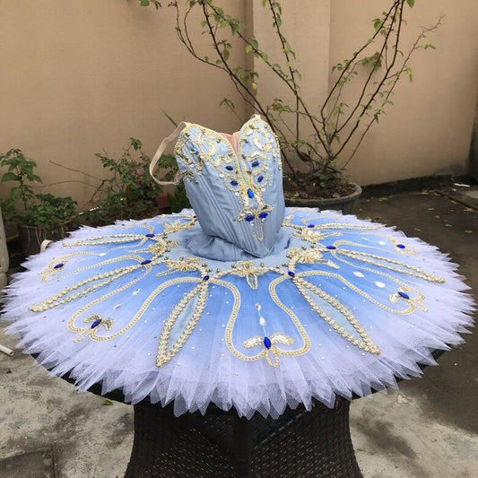Classical Blue Odalisque Pancake Tutu (Blue, Purple or White)