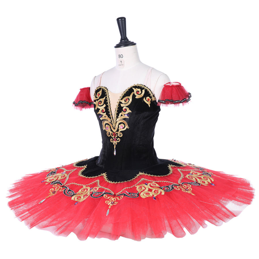 Spanish Rosa Red Pancake Tutu
