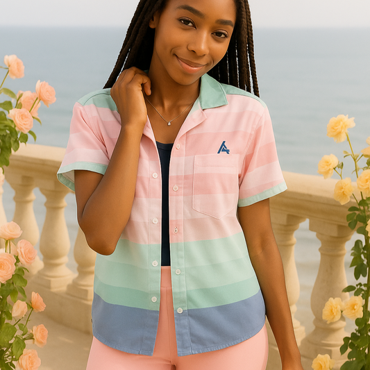Tropicana Ocean UV- Protection Button Shirt