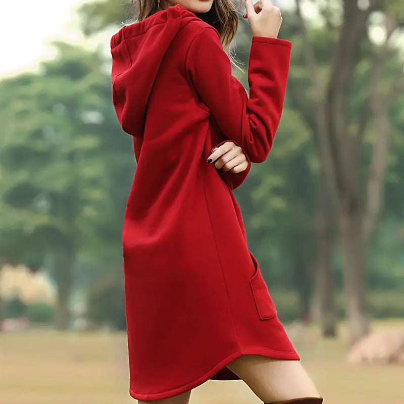 Hooded Fleece Dress