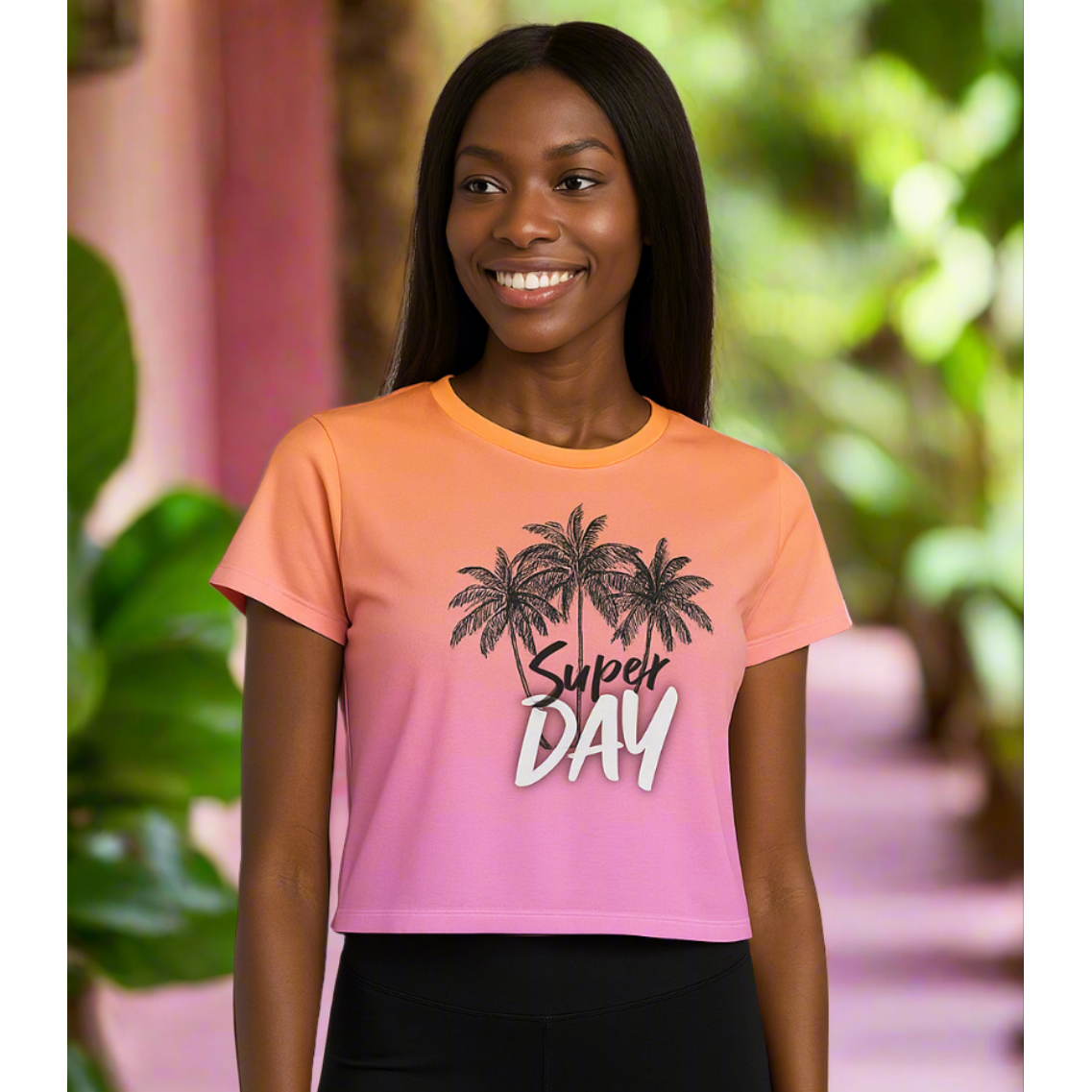 Bahama Nights Joyful Crop Tee