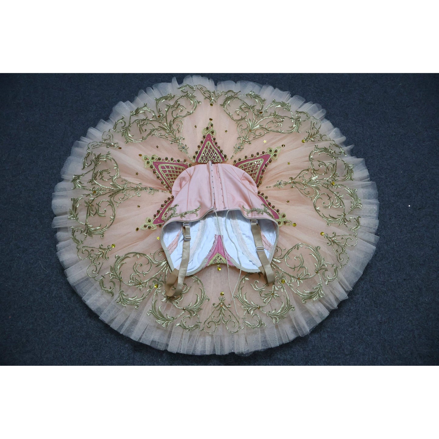 Golden Sugar Plum Fairy Pancake Tutu (Gold, Pink or Plum )
