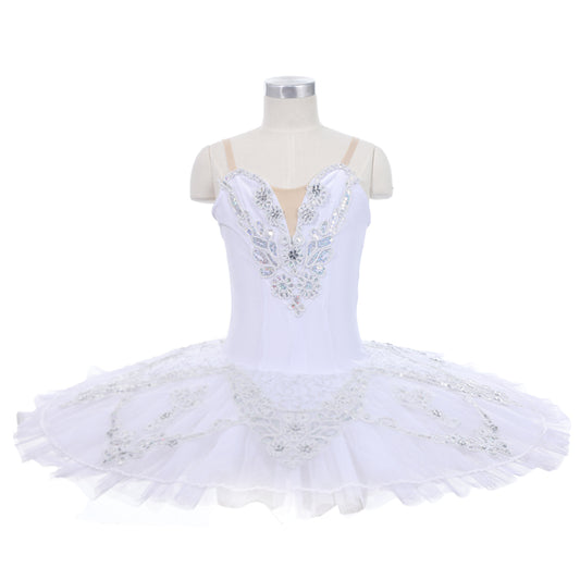 White Classical Simple Pancake Tutu - Choose Variation Style!