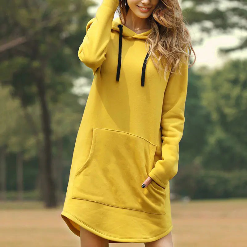 Hooded Fleece Dress