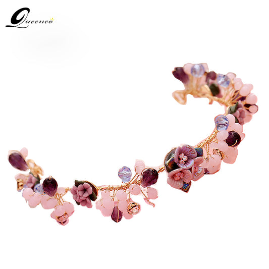 Handmade Pearl Flower Classic Ballet Garden Tiara