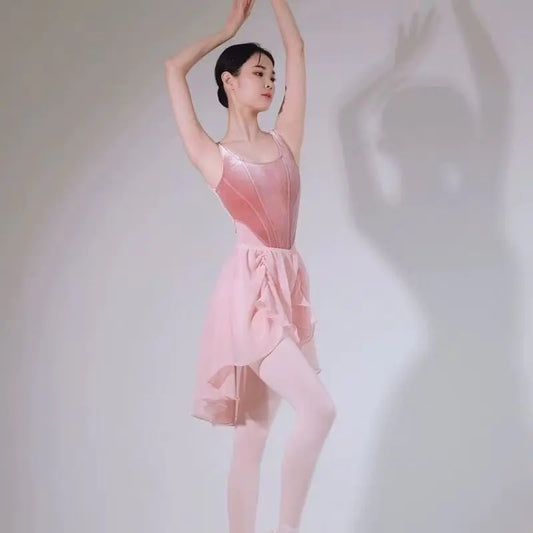 Velvet Ballet Class Leotard & Petal Skirt