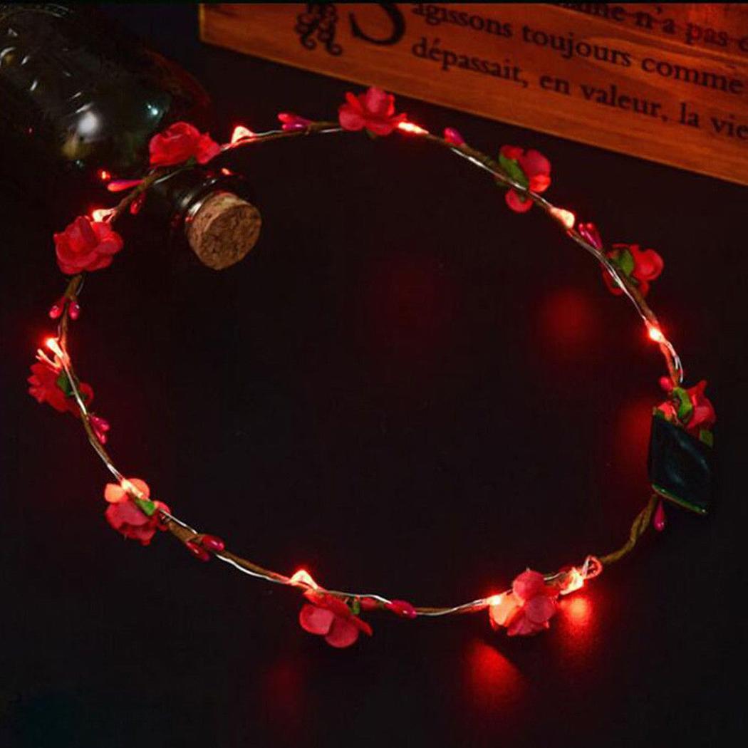 Ring Flowers  Ornament LED Glowing Headpiece