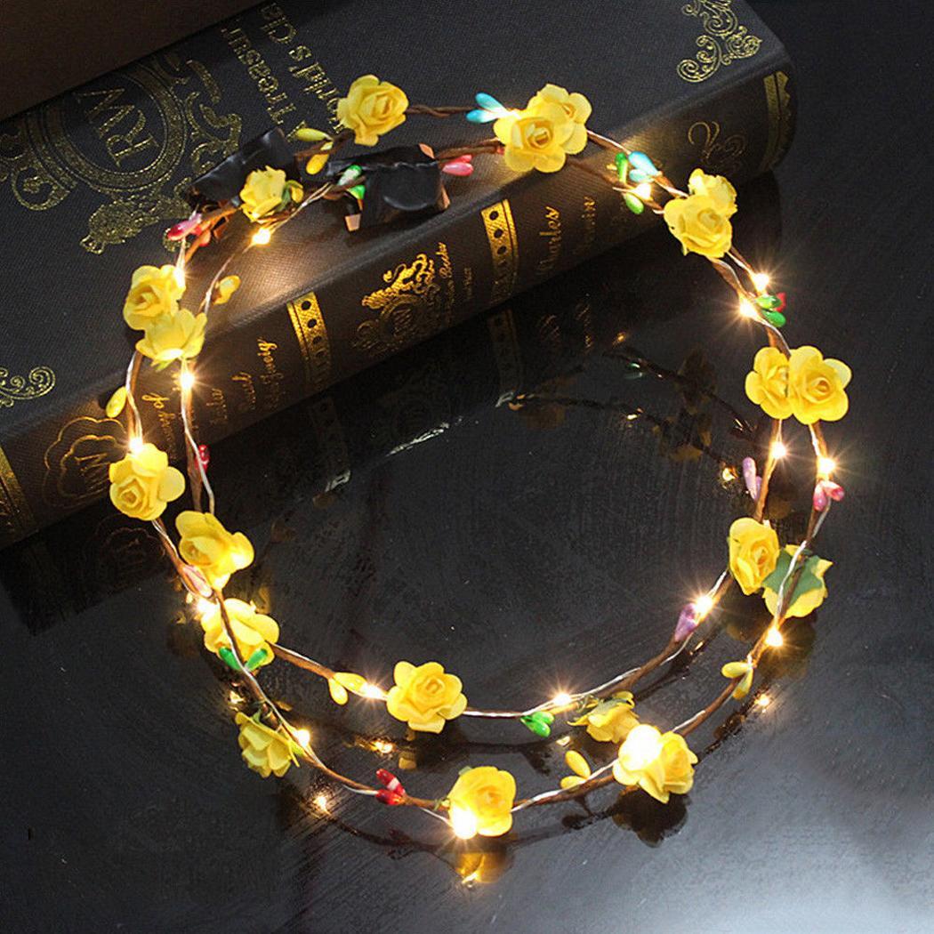 Ring Flowers  Ornament LED Glowing Headpiece