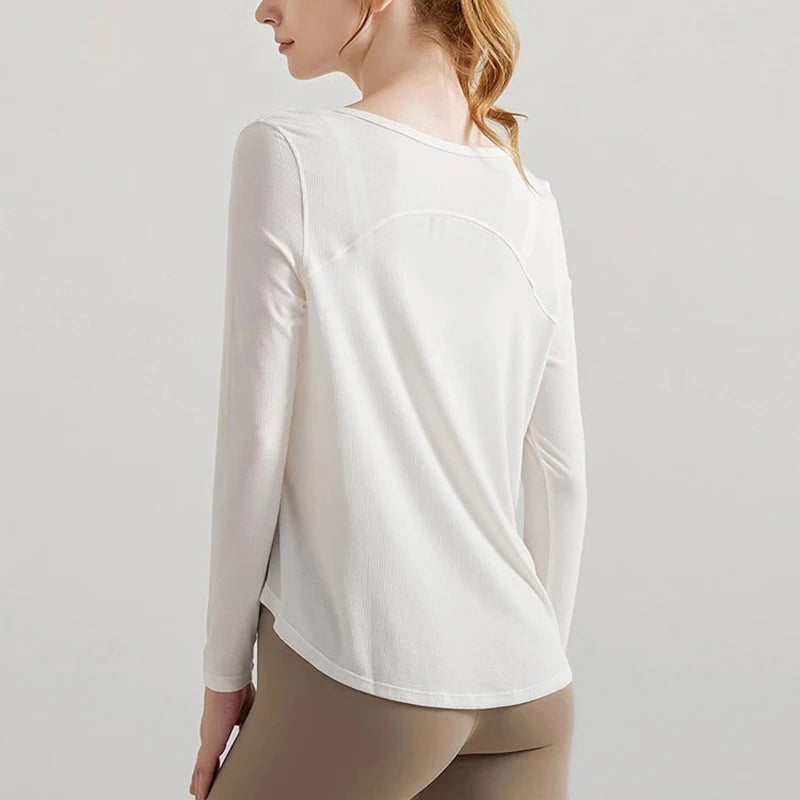 Loose Sports Breathable Fitness Long Sleeve Shirt