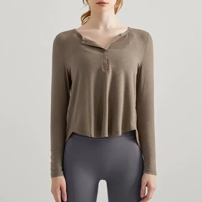 Loose Sports Breathable Fitness Long Sleeve Shirt