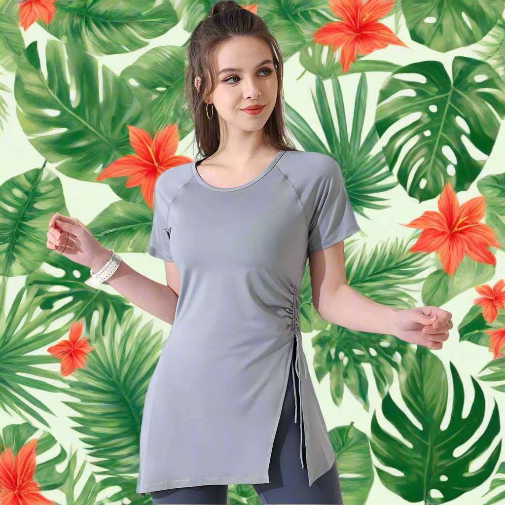 Workout Long Style Yoga Top Cover Up