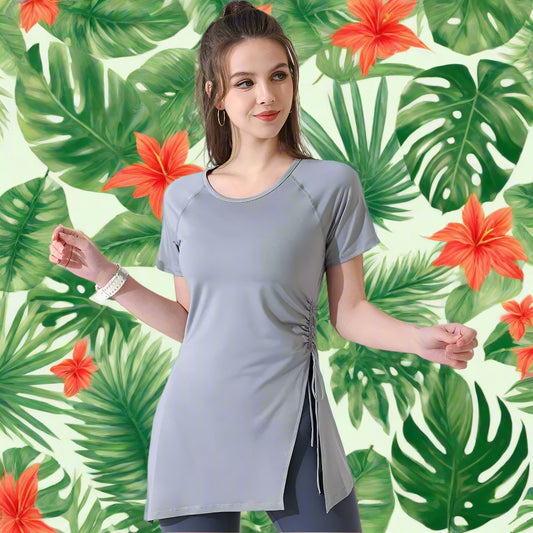 Workout Long Style Yoga Top Cover Up