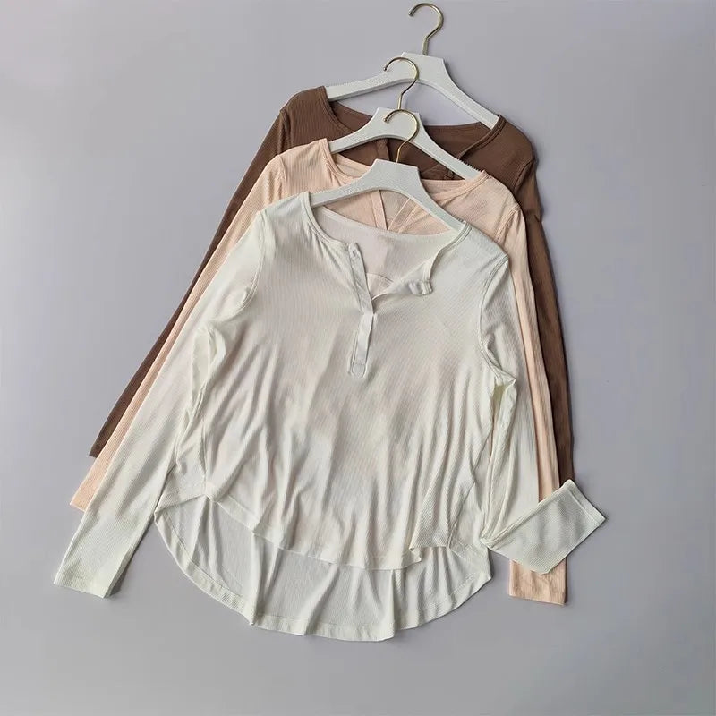 Loose Sports Breathable Fitness Long Sleeve Shirt