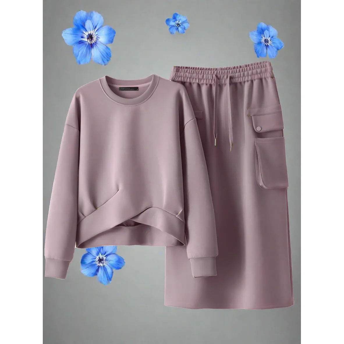 Easy Day Sweatshirt And Dress Set